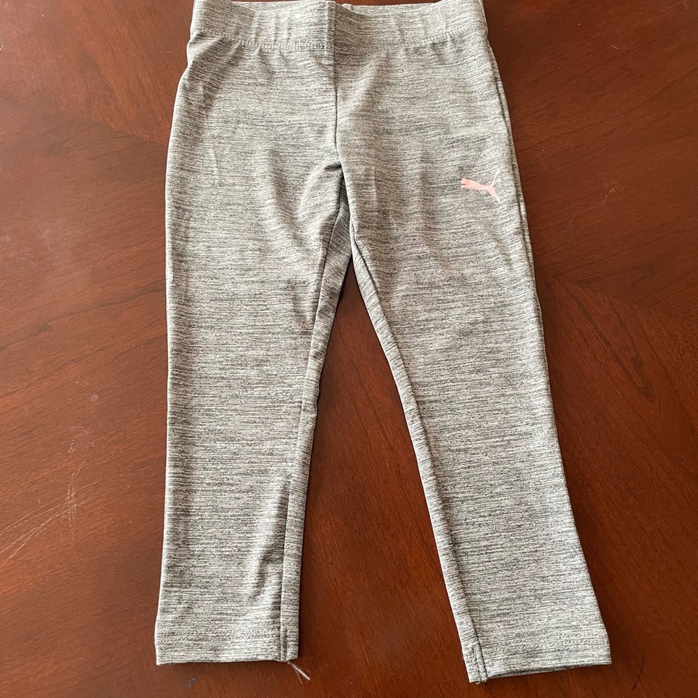 Puma Kids Gray Leggings, Sz 3T